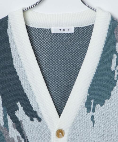 WEGO（ウィゴー）の「WEGO/オーバーフィットパターンカーディガン（カーディガン/ボレロ・メンズ・その他2/その他3/その他1/その他4・LARGE/MEDIUM）」の10枚目の写真
