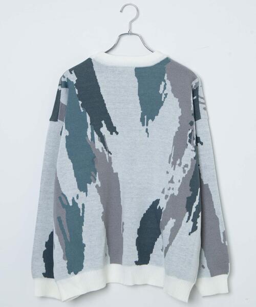 WEGO（ウィゴー）の「WEGO/オーバーフィットパターンカーディガン（カーディガン/ボレロ・メンズ・その他2/その他3/その他1/その他4・LARGE/MEDIUM）」の9枚目の写真