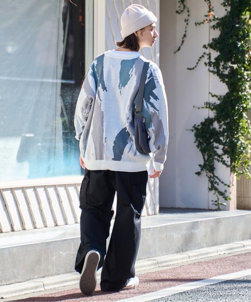 WEGO（ウィゴー）の「WEGO/オーバーフィットパターンカーディガン（カーディガン/ボレロ・メンズ・その他2/その他3/その他1/その他4・LARGE/MEDIUM）」の15枚目の写真