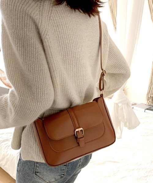 Miniministore（ミニミニストア）の「ショルダーバッグ 斜めがけ レディース（ショルダーバッグ・レディース・ライトブラウン/ブラウン/ベージュ/ブラック・FREE）」の3枚目の写真