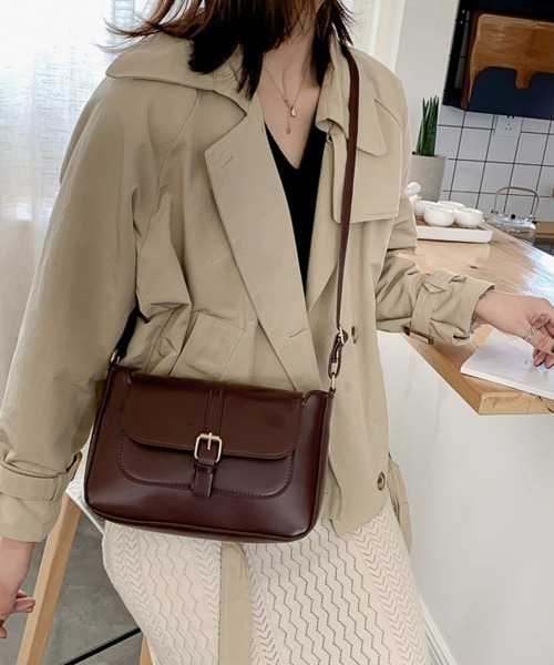 Miniministore（ミニミニストア）の「ショルダーバッグ 斜めがけ レディース（ショルダーバッグ・レディース・ライトブラウン/ブラウン/ベージュ/ブラック・FREE）」の9枚目の写真