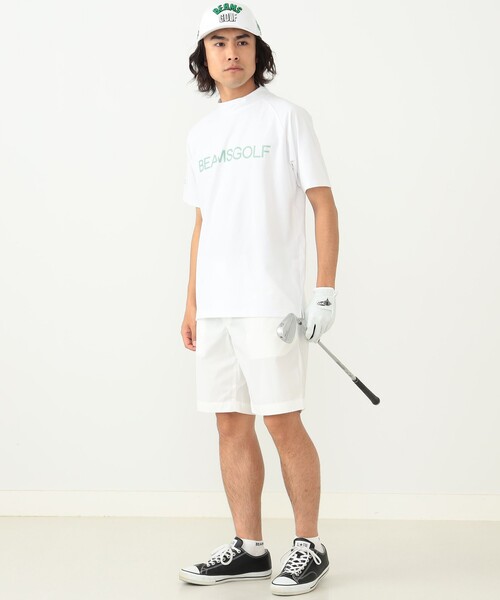 BEAMS GOLF(ビームスゴルフ)の「【ドライ/UVカット/伸縮性】BEAMS GOLF ORANGE LABEL / ラグラン ロゴ モックネックシャツ(Tシャツ/カットソー・メンズ・ブラック/グレー/ホワイト/オレンジ/ネイビー・L/XL/M/S)」の6枚目の写真