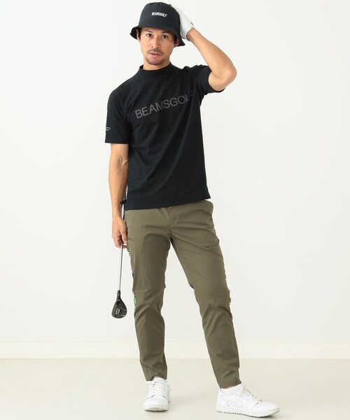 BEAMS GOLF(ビームスゴルフ)の「【ドライ/UVカット/伸縮性】BEAMS GOLF ORANGE LABEL / ラグラン ロゴ モックネックシャツ(Tシャツ/カットソー・メンズ・ブラック/グレー/ホワイト/オレンジ/ネイビー・L/XL/M/S)」の7枚目の写真