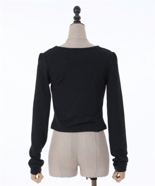 axes femme POETIQUE（アクシーズファムポエティック）の「リボントップスキャミセット（Tシャツ/カットソー・レディース・ピンク/サックスブルー/ブラック・MEDIUM）」の10枚目の写真