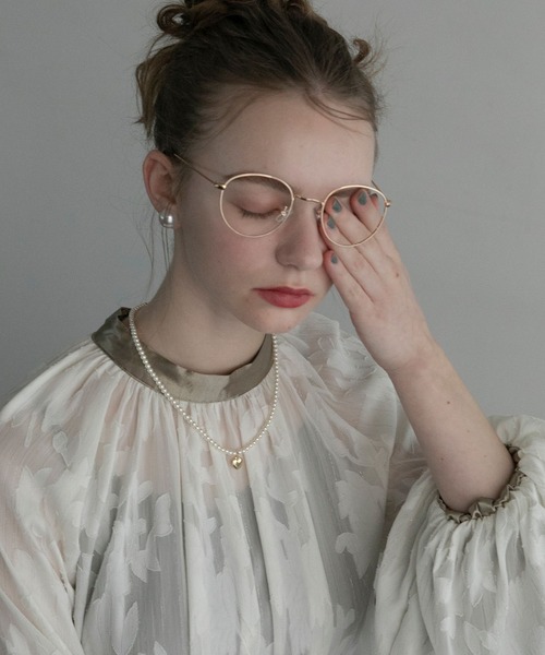 BONLECILL noir（ボンルシールノワール）の「【BONLECILL noir】ハートモチーフパールネックレス（ネックレス・レディース・シルバー/ゴールド・FREE）」の15枚目の写真