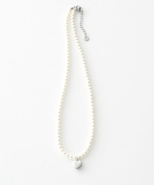 BONLECILL noir（ボンルシールノワール）の「【BONLECILL noir】ハートモチーフパールネックレス（ネックレス・レディース・シルバー/ゴールド・FREE）」の19枚目の写真