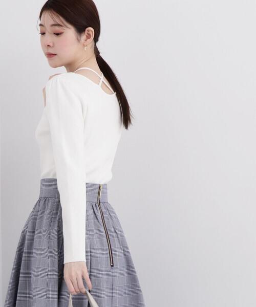 PROPORTION BODY DRESSING（プロポーションボディドレッシング）の「４ｗａｙラリエットニット / 1214170306（ニット/セーター・レディース・ホワイト系その他/ブラック/ブルー・FREE）」の2枚目の写真