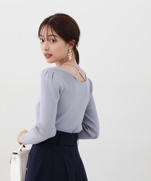 PROPORTION BODY DRESSING（プロポーションボディドレッシング）の「４ｗａｙラリエットニット / 1214170306（ニット/セーター・レディース・ホワイト系その他/ブラック/ブルー・FREE）」の3枚目の写真