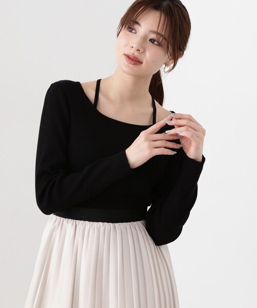 PROPORTION BODY DRESSING（プロポーションボディドレッシング）の「４ｗａｙラリエットニット / 1214170306（ニット/セーター・レディース・ホワイト系その他/ブラック/ブルー・FREE）」の4枚目の写真