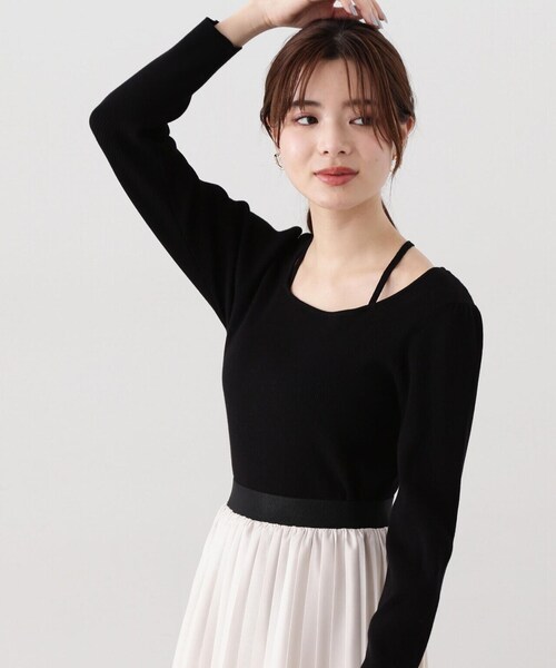 PROPORTION BODY DRESSING（プロポーションボディドレッシング）の「４ｗａｙラリエットニット / 1214170306（ニット/セーター・レディース・ホワイト系その他/ブラック/ブルー・FREE）」の9枚目の写真