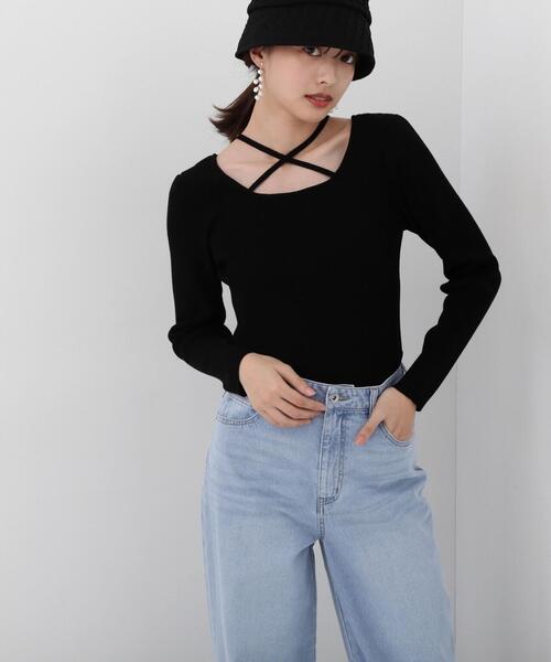 PROPORTION BODY DRESSING（プロポーションボディドレッシング）の「４ｗａｙラリエットニット / 1214170306（ニット/セーター・レディース・ホワイト系その他/ブラック/ブルー・FREE）」の11枚目の写真