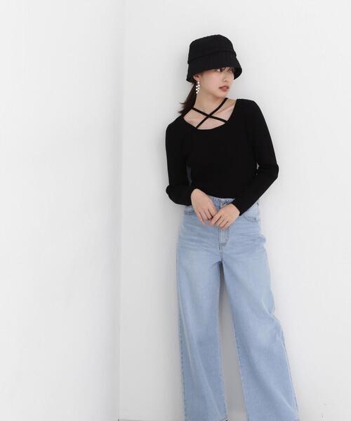 PROPORTION BODY DRESSING（プロポーションボディドレッシング）の「４ｗａｙラリエットニット / 1214170306（ニット/セーター・レディース・ホワイト系その他/ブラック/ブルー・FREE）」の12枚目の写真