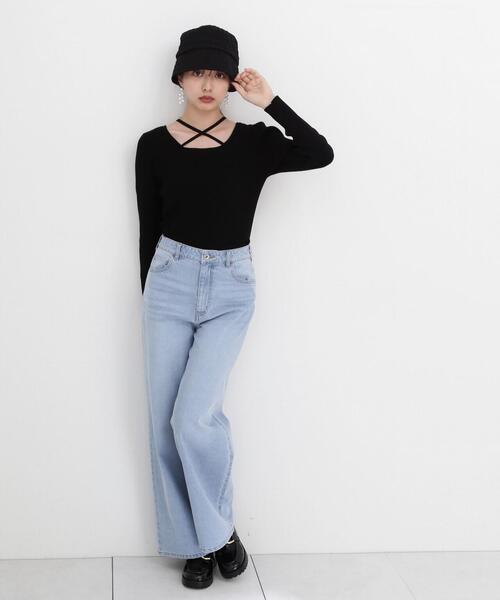 PROPORTION BODY DRESSING（プロポーションボディドレッシング）の「４ｗａｙラリエットニット / 1214170306（ニット/セーター・レディース・ホワイト系その他/ブラック/ブルー・FREE）」の13枚目の写真