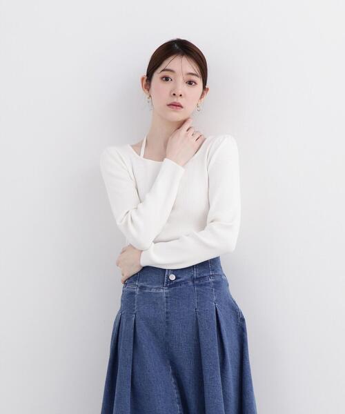 PROPORTION BODY DRESSING（プロポーションボディドレッシング）の「４ｗａｙラリエットニット / 1214170306（ニット/セーター・レディース・ホワイト系その他/ブラック/ブルー・FREE）」の21枚目の写真