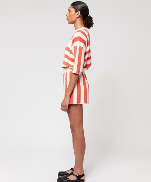 BOBO CHOSES(ボボショーズ)の「Striped knitted short(その他パンツ・レディース・バーガンディー・S/XS)」の5枚目の写真