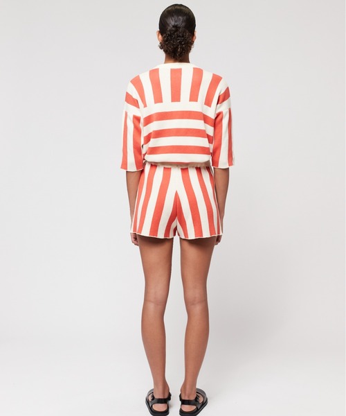 BOBO CHOSES(ボボショーズ)の「Striped knitted short(その他パンツ・レディース・バーガンディー・S/XS)」の6枚目の写真
