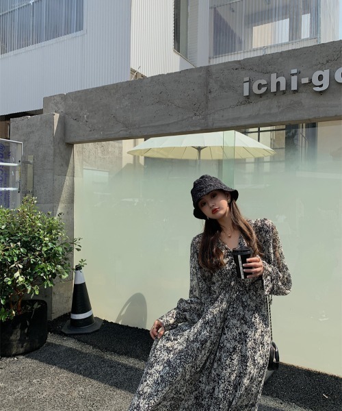 N.s(エヌドットエス)の「花柄シフォンワンピース(ワンピース・レディース・ブラック・M/L)」の19枚目の写真