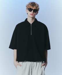 tk.TAKEO KIKUCHI | ハーフジップオーバーポロシャツ(ポロシャツ)