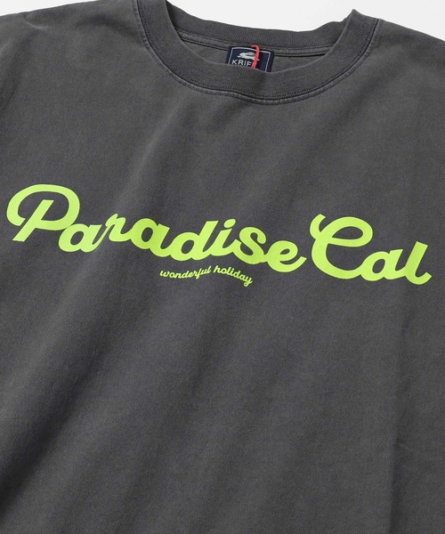 KRIFF MAYER（クリフメイヤー）の「ピグメント蛍光プリント半袖T（Tシャツ/カットソー・メンズ・オフホワイト/チャコール/ネイビー/レッド・MEDIUM/LARGE/X-LARGE）」の15枚目の写真