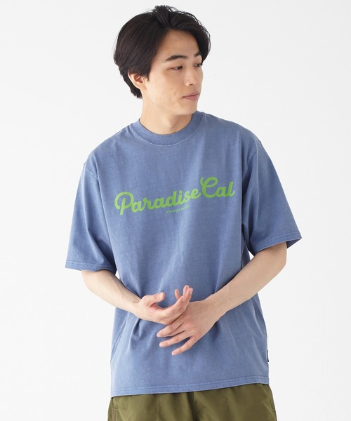 KRIFF MAYER（クリフメイヤー）の「ピグメント蛍光プリント半袖T（Tシャツ/カットソー・メンズ・オフホワイト/チャコール/ネイビー/レッド・MEDIUM/LARGE/X-LARGE）」の9枚目の写真