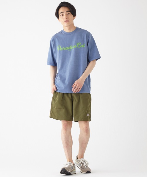 KRIFF MAYER（クリフメイヤー）の「ピグメント蛍光プリント半袖T（Tシャツ/カットソー・メンズ・オフホワイト/チャコール/ネイビー/レッド・MEDIUM/LARGE/X-LARGE）」の8枚目の写真