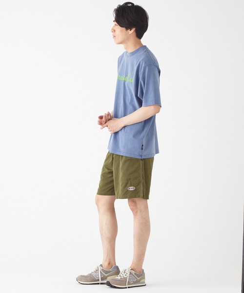 KRIFF MAYER（クリフメイヤー）の「ピグメント蛍光プリント半袖T（Tシャツ/カットソー・メンズ・オフホワイト/チャコール/ネイビー/レッド・MEDIUM/LARGE/X-LARGE）」の7枚目の写真