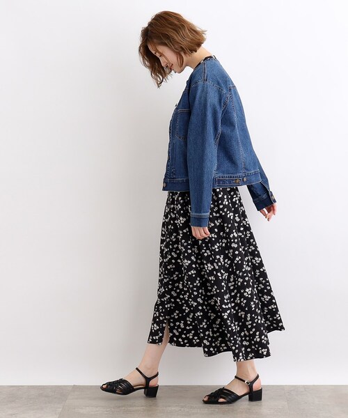 grove(グローブ)の「◆ノーカラーデニムジャケット(デニムジャケット・レディース・ブルー系その他/ブルー/ネイビー・02/03/01/04/05)」の9枚目の写真