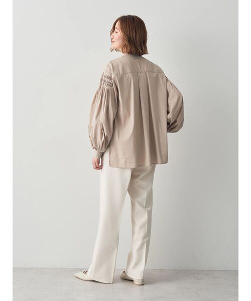 shellerシェリエピンタックボリュームシャツトップス HeRIN.CYE | Square shirring tops (シャツ・ブラウス ) |SHEL