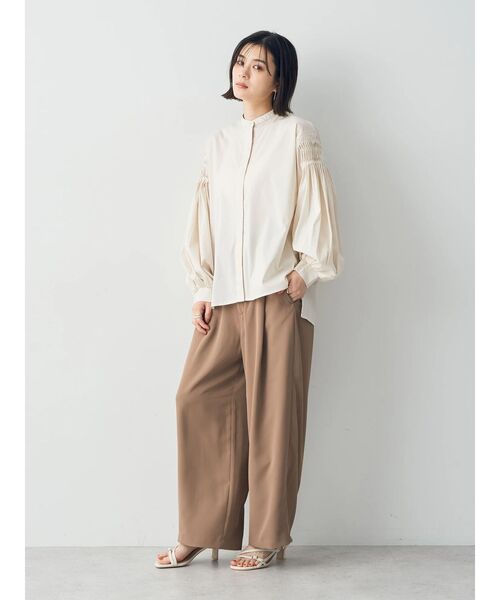 shellerシェリエピンタックボリュームシャツトップス shellerシェリエピンタックボリュームシャツトップス - メルカリ