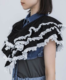 フミエタナカ　フリルトップス 25SS】FUMIE TANAKA フミエタナカ /big frill lace cami