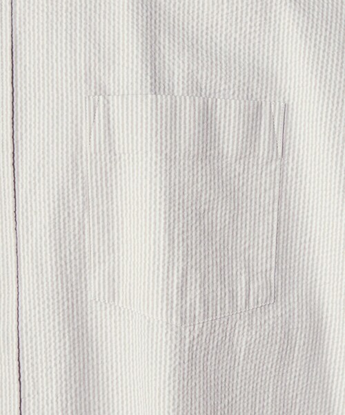 CITEN（シテン）の「＜CITEN＞サッカー ストライプ ボタンダウン シャツ（シャツ/ブラウス・メンズ・ライトグレー・S/M/L）」の10枚目の写真