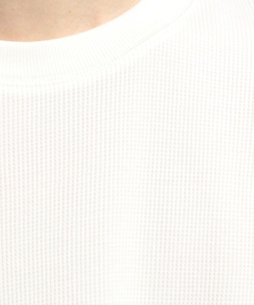 GLOBAL WORK Smile Seed Store（グローバルワーク スマイルシードストア）の「速乾ワッフルTシャツ長袖/991881（Tシャツ/カットソー・メンズ・ブラック/グレイッシュベージュ/オフホワイト/グレー・LARGE/SMALL/X-LARGE/MEDIUM）」の22枚目の写真
