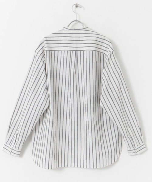FORK&SPOON（フォークアンドスプーン）の「FORK&SPOON　コットンスラブロングスリーブシャツ（シャツ/ブラウス・メンズ・ストライプ/ホワイト・4/5）」の12枚目の写真