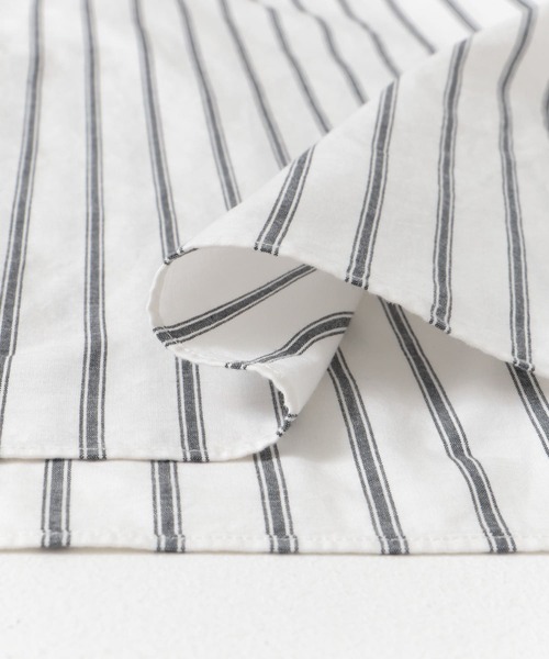 FORK&SPOON（フォークアンドスプーン）の「FORK&SPOON　コットンスラブロングスリーブシャツ（シャツ/ブラウス・メンズ・ストライプ/ホワイト・4/5）」の13枚目の写真