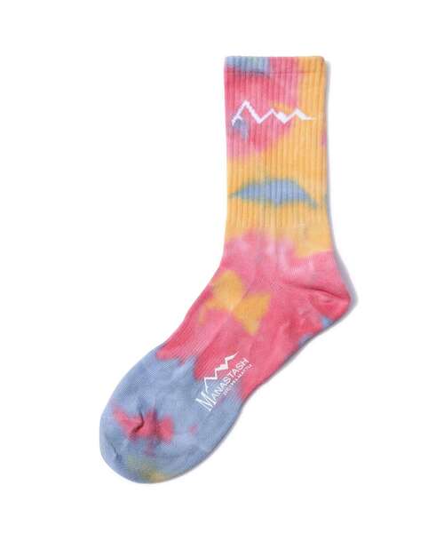 MANASTASH(マナスタッシュ)の「MANASTASH/マナスタッシュ/TIE DYE SOCKS/タイダイソックス(ソックス/靴下・メンズ・ブラック/その他18/レッド・L/M/XL)」の6枚目の写真
