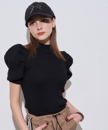 パワショルハーフスリーブニット