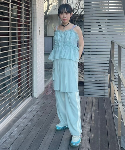 Candy Stripper（キャンディストリッパー）の「SEE THROUGH ビスチェ（キャミソール・レディース・ミント/オフホワイト/ブラック/スモークピンク・2）」の17枚目の写真