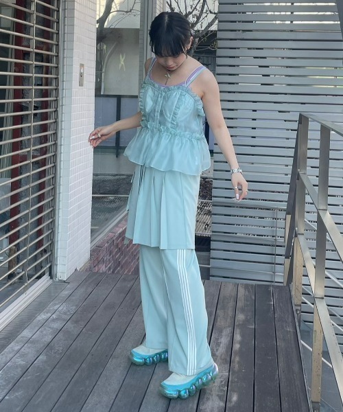 Candy Stripper（キャンディストリッパー）の「SEE THROUGH ビスチェ（キャミソール・レディース・ミント/オフホワイト/ブラック/スモークピンク・2）」の20枚目の写真