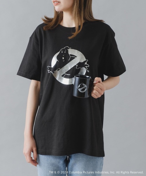 BIRTHDAY BAR（バースデイバー）の「【GHOSTBUSTERS】コットンTシャツ（Tシャツ/カットソー・レディース・ネイビー/ブラック・フリー）」の2枚目の写真