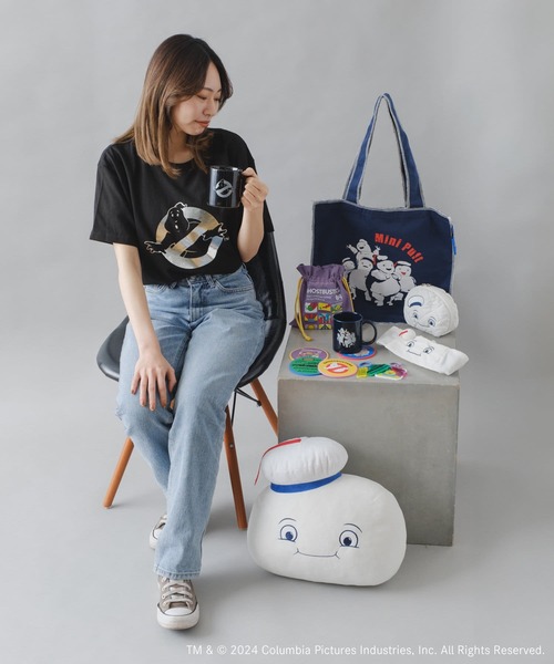 BIRTHDAY BAR（バースデイバー）の「【GHOSTBUSTERS】コットンTシャツ（Tシャツ/カットソー・レディース・ネイビー/ブラック・フリー）」の4枚目の写真