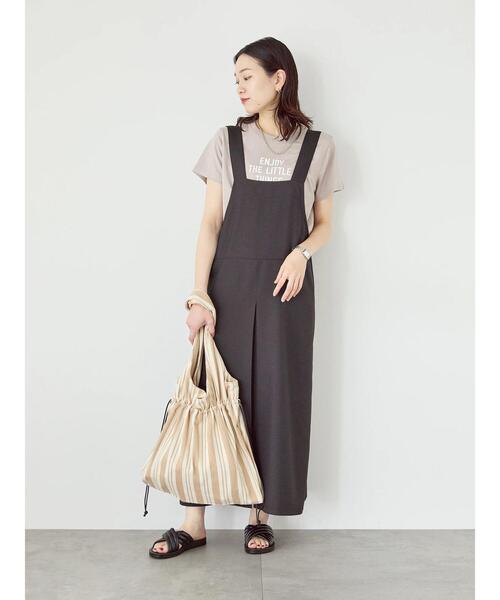 Samansa Mos2 blue(サマンサモスモスブルー)の「ストライプ巾着トートバッグ(ハンドバッグ・レディース・ネイビー/ブラック/ベージュ・F)」の17枚目の写真