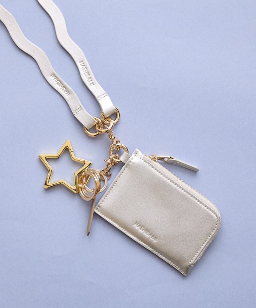 HASHIBAMI（ハシバミ）の「【HASHIBAMI】ウネウネ スマホレザーストラップ（スマホグッズ・レディース・パープル/ライトグリーン系/シルバー/ライトオレンジ系/ブラック/ゴールド/グレイッシュベージュ・FREE）」の9枚目の写真