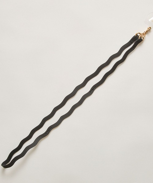 HASHIBAMI（ハシバミ）の「【HASHIBAMI】ウネウネ スマホレザーストラップ（スマホグッズ・レディース・パープル/ライトグリーン系/シルバー/ライトオレンジ系/ブラック/ゴールド/グレイッシュベージュ・FREE）」の20枚目の写真