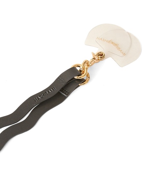 HASHIBAMI（ハシバミ）の「【HASHIBAMI】ウネウネ スマホレザーストラップ（スマホグッズ・レディース・パープル/ライトグリーン系/シルバー/ライトオレンジ系/ブラック/ゴールド/グレイッシュベージュ・FREE）」の22枚目の写真