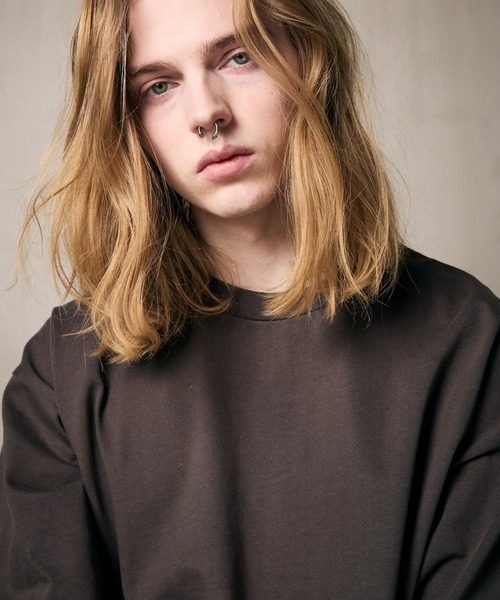 MAISON SPECIAL(メゾンスペシャル)の「《UNISEX》13oz High Density Heavy-Weight Cotton Prime-Over Crew Neck T-shirt/13オンス高密度ヘビーウェイトプライムオーバークルーネックTシャツ【MAISON SPECIAL/メゾンスペシャル】(Tシャツ/カットソー・メンズ・ブラック/ホワイト/チャコールグレー/グレイッシュベージュ・0/2/1)」の22枚目の写真