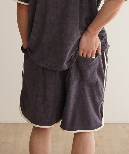 Healthknit(ヘルスニット)の「Healthknit Tri-Blend Pile ハーフパンツ(#55008)(その他パンツ・メンズ・パープル/オレンジ/グリーン・MEDIUM/LARGE)」の14枚目の写真