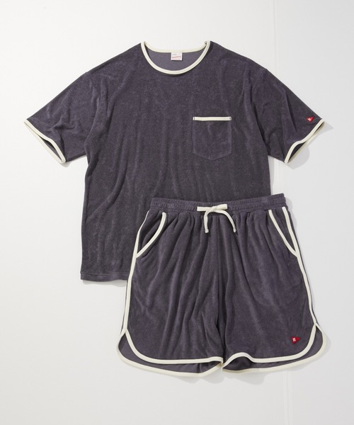 Healthknit(ヘルスニット)の「Healthknit Tri-Blend Pile ハーフパンツ(#55008)(その他パンツ・メンズ・パープル/オレンジ/グリーン・MEDIUM/LARGE)」の5枚目の写真