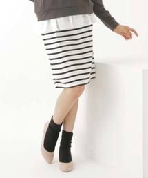 earth music&ecology | ボーダータイトスカート(スカート)