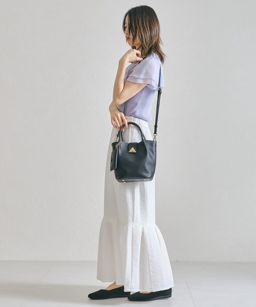 ORiental TRaffic（オリエンタルトラフィック）の「タックハンドバッグ BA-225（ショルダーバッグ・レディース・ブラック/ホワイト/ベージュ・ﾌﾘ-）」の21枚目の写真