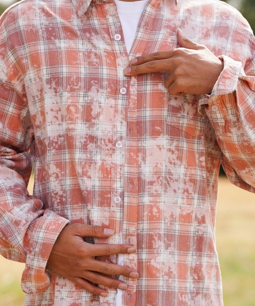 タイダイチェックロングシャツ（シャツ/ブラウス）｜adamsJUGGLER（アダムスジャグラー）